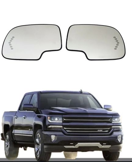 ヒーテッド バックミラー ガラス 適用: キャデラック/CADILLAC 適用: エスカレード 適用: シボレー/CHEVROLET アバランチ シルバラード 1500 2500 適用: シエラ 2003-2006 1ペア SR-BB-8351 Car parts｜オートパーツエージェンシー