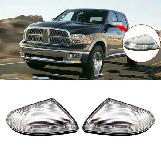バックミラー ターンシグナルライト ランプ LED 適用: ダッジ・ラム 1500 2500 2010 2011 2012 2013 2014 1ペア 3000K SR-BB-8535 Exterior parts for cars