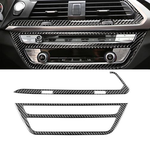 カーボン セントラル コントロール CD パネル ステッカー 装飾 適用: BMW X3 G01 G08 X4 G02 インテリア アクセサリー パーツ A B SR-BB-8543 Interior parts for cars