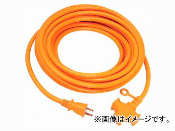 宏和/KOWA 延長コード 2芯3ツ口マルチタップ でか太電線（電線許容電流 22A） 10m 黄 KM20-10 JAN：4580138480203 Extended code core mouths multi tap electric wire allowed current
