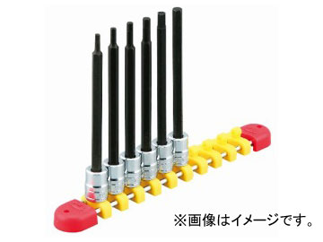 KTC 6.3sq.ロングヘキサゴンビットソケットセット［6コ組］ TBT2L06BH  Long Hexagon Bit Socket Set Pieces