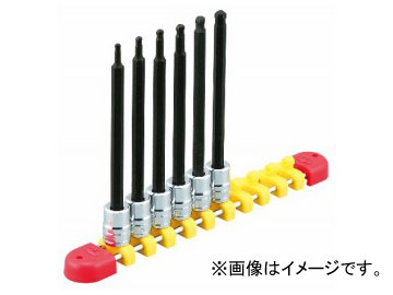 KTC 6.3sq.ロングボールポイントヘキサゴンビットソケットセット［6コ組］ TBT2L06BPBH Long Ball Point Hexagon Bit Socket Set Pieces