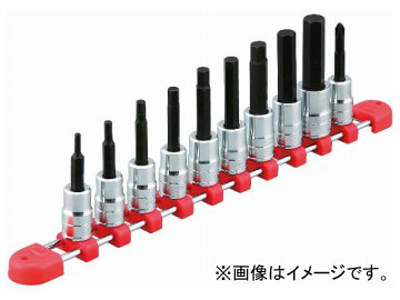 KTC 9.5sq.ヘキサゴンビットソケットセット［10コ組］ TBT310H  Hexagon bit socket set pairs 締付工具-手動工具