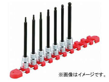 KTC 9.5sq.ロングボールポイントヘキサゴンビットソケットセット［7コ組］ TBT3L07BPBH  Longball Point Hexagon Bit Socket Set Piece