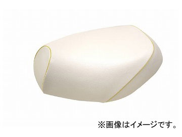 2輪 グロンドマン 国産シートカバー 白/黄色パイピング（張替） GH5571C20P100 JAN：4573317773708 ホンダ ハンターカブ(CT110) 110cc Domestic seat cover