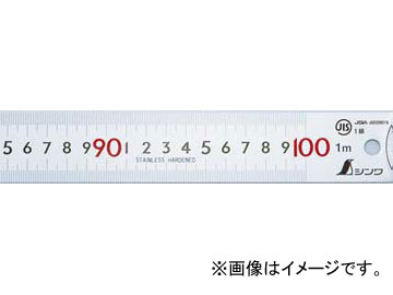 シンワ測定 ピックアップスケール シルバー1mcm表示上下1mmピッチ赤数字入JIS 13140 JAN：4960910131408 Pickup scale silver display top and bottom pitch red number 5,480円
