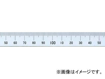 シンワ測定 マシンスケール 500mm 上段左基点目盛 穴なし 14132 Machine scale upper left base point No