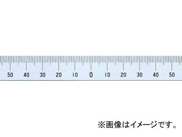 シンワ測定 マシンスケール 500mm 上段左右振分目盛 穴なし 14144 Machine scale upper left and right uniform holes
