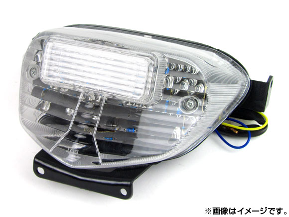 LEDテールランプ スズキ GSXR600/750 2000年～2003年 クリア 2輪 tail lamp