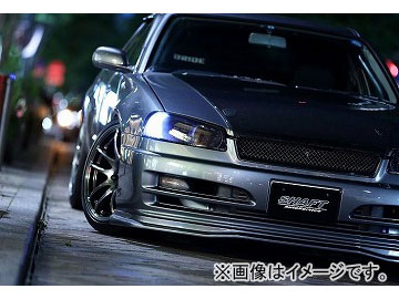 ユーラス/URAS フロントリップスポイラー GT-LIP HBカーボン製 ニッサン スカイライン R34 前期 Front spoiler