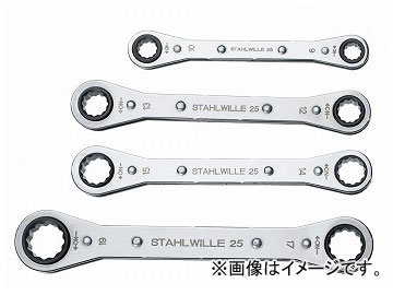 スタビレー/STAHLWILLE 板ラチェットメガネセット（96411302） 品番：25/4 JAN：4018754081134  Plate Latchet Glasses Set