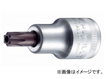 スタビレー/STAHLWILLE 1/2SQ いじり御仕舞い付き添い人ヘクスローブビットソケット（03110050） 品番：54TXB-T50 JAN：4018754102044  Hexrove bit socket with stopper ソケットレンチ用ソケット-締付工具