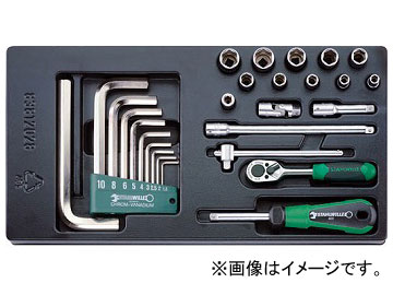 スタビレー/STAHLWILLE ES 1/4”＋10760CV ソケットレンチセット 品番：96838110 JAN：4018754095612 Socket wrench set