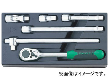 スタビレー/STAHLWILLE ES 1/2&rdquo;-512/6 1/2SQソケットレンチセット 品番：96838113 JAN：4018754095643 Socket wrench set｜オートパーツエージェンシー