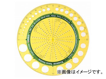 ドラパス/DRAPAS サークルルーラー D-1101 33-041 Circle ruler
