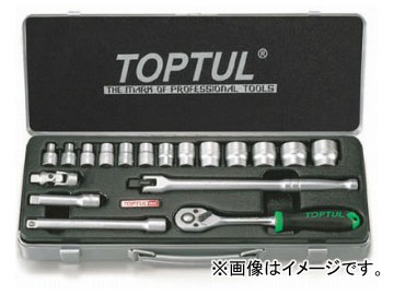 トップトゥル/TOPTUL 9.5sq ソケットレンチセット 18pcs GCAD1806 Socket wrench set