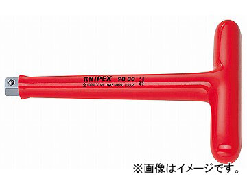 クニペックス/KNIPEX 絶縁T型ハンドル 3/8SQ 品番：9830 JAN：4003773026488 Insulated type handle