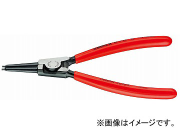 クニペックス/KNIPEX 軸用スナップリングプライヤー 直 品番:4611-A4 JAN:4003773029953 Snap ring pliers for axis|オートパーツエージェンシー