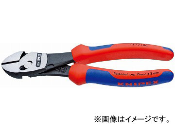 クニペックス/KNIPEX ツインフォースニッパー 品番：7372-180 JAN：4003773074816  Twin force nipper