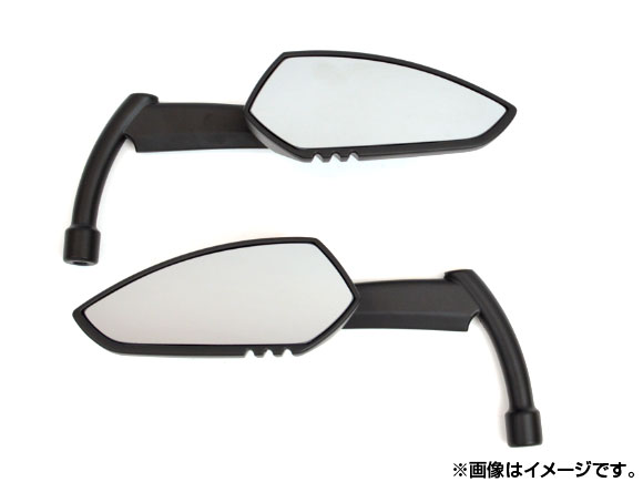 AP ブレードタイプミラー ブラック ハーレー汎用 AP-B-MIRROR001 入数：1セット(左右) 2輪 Blade type｜オートパーツエージェンシー
