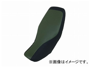 2輪 グロンドマン 国産シートカバー ダークグリーン・エンボスブラック ツートンカラー/透明ステッチ（被せ） 品番：GR5568HC38S0 ホンダ グロム Domestic seat cover