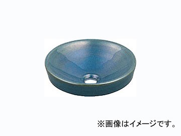 カクダイ 丸型手洗器 孔雀 品番：493-012-CB JAN：4972353493487 Round handwasher