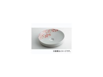 カクダイ 丸型室内用便器器 秋味サクラ色 品番：493-097-P JAN：4972353046416  Round handwasher