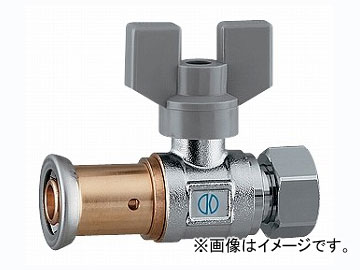 カクダイ ボールバルブ（ワンタッチ・片ナットつき） 品番：656-006-16B JAN：4972353014149  Ball valve with one touch and nut