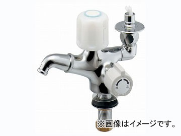 カクダイ 双口回転させる立水栓（ストッパーつき） 品番：7249-13 JAN：4972353724901  float tap with stopper