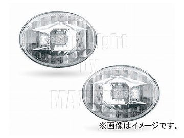 ミニ 3-LED 品番:220114 2007年〜 クリアー/ R55/ ZONE クロム サイドマーカー R57 エムイーコーポレーション