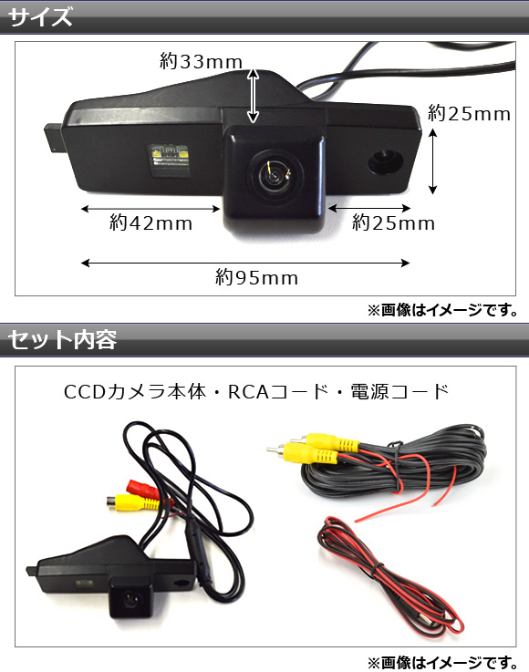 APCCDバックカメラライセンスランプ一体型トヨタハリアー10系ACU/MCU/SXU1997年12月〜2003年01月