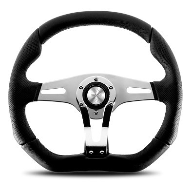 MOMO/モモ トレックR ステアリング ブラックレザー 350mm T-5|オートパーツエージェンシー