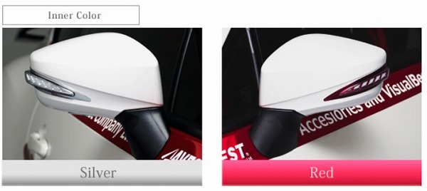 AVEST VerticalArrow 戸鏡鑑ウインカー クローム 白みLED 未彩 トヨタ