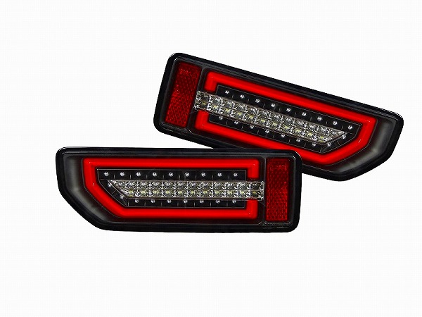 エムブロ サンダーテール スズキ ジムニー JB64W 2018年07月～ ブラックリム フルLED 流れるウインカー STJB64JIMY-3LTB-CB-04 Thundertail｜オートパーツエージェンシー