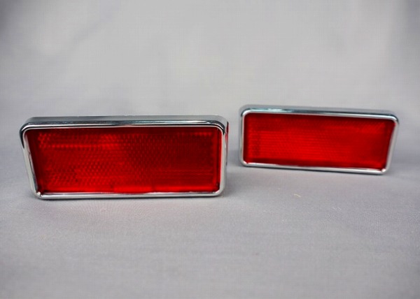 コーリンプロジェクト リアリフレクター レッド GT-R純正タイプ NRGC110-R-03 ニッサン スカイライン GC110 ケンメリ 前期 Real frame｜オートパーツエージェンシー