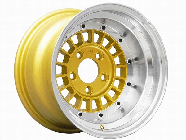 コーリンプロジェクト フォーカスレーシングスポーク ホイール ゴールド 14インチ×9J -25 5H114.3 FOCUS-25490LG wheel|オートパーツエージェンシー