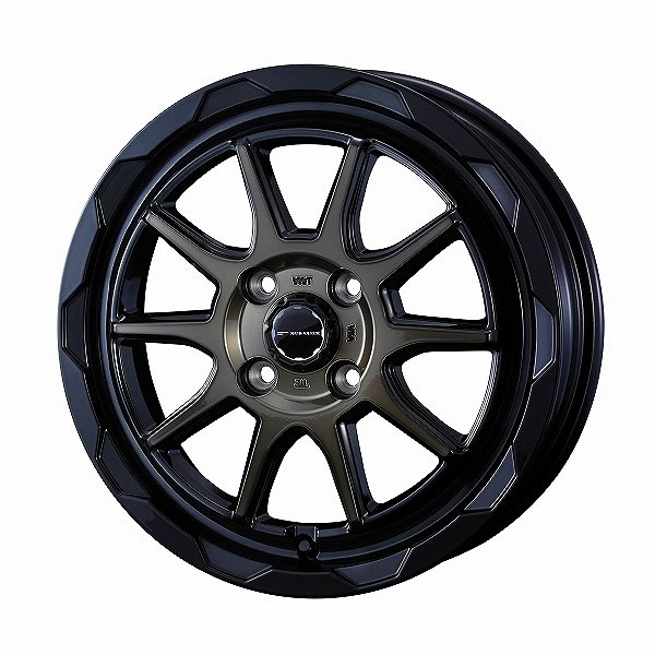 WEDS ADVENTURE MUD VANCE 06 ホイール ブラックポリッシュブロンズクリア 15インチ&times;4.5J +45 4H100 0039808 wheel｜オートパーツエージェンシー