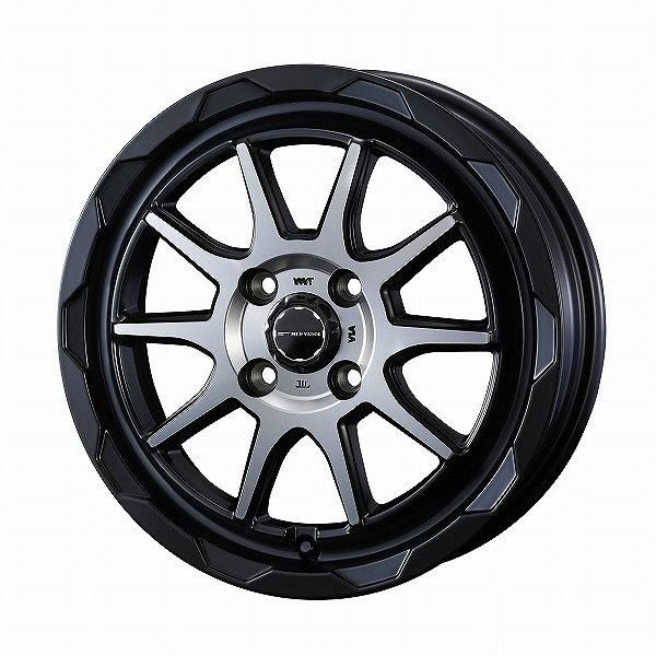 WEDS ADVENTURE MUD VANCE 06 ホイール マットブラックポリッシュ 14インチ×4.5J +45 4H100 0039807 wheel