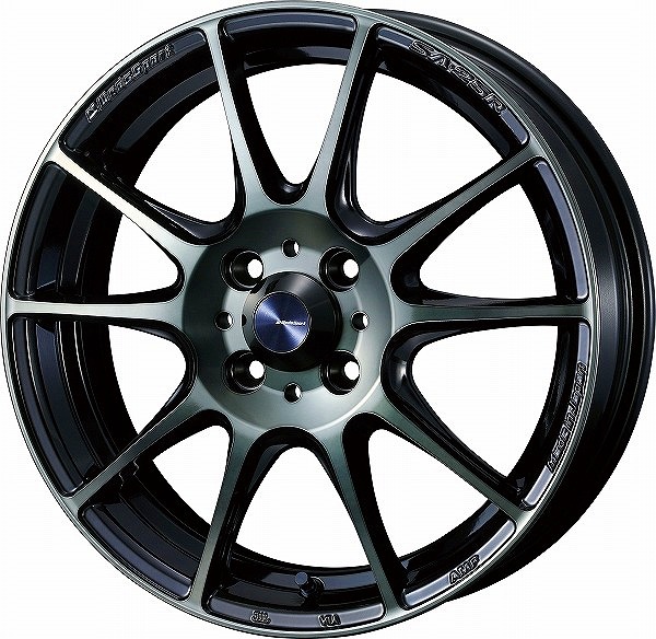 WedsSport SA25R ホイール ウォースブラッククリアー 16インチ×6.5J +38 4H100 0073691 wheel|オートパーツエージェンシー