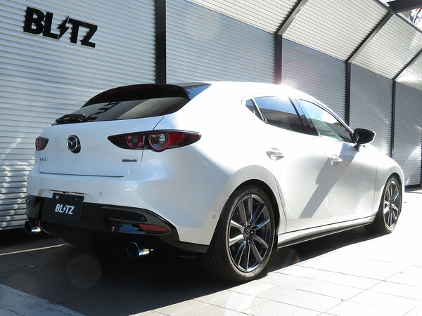 ブリッツ/BLITZ NUR-SPEC CUSTOM EDITION マフラー チタンカラー(VSR) 63186V マツダ MAZDA3 FASTBACK BP8P S8-DPTS ディーゼル車専用,2WD専用 2019年05月~ Scarf|オートパーツエージェンシー