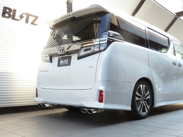 ブリッツ/BLITZ NUR-SPEC VS Quad Model マフラー トヨタ アルファード GGH30W 2GR-FKS MC後専用,SC/Exective Lounge S専用 2018年01月～2019年12月 Scarf｜オートパーツエージェンシー