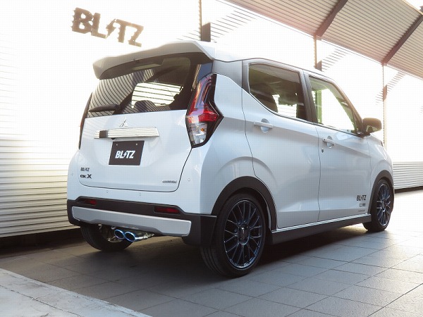 ブリッツ/BLITZ NUR-SPEC CUSTOM EDITION マフラー チタンカラー(VSR) ミツビシ eKクロススペース B35A BR06 2WD専用,ターボ車専用 2020年03月～ Scarf