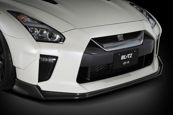 ブリッツ/BLITZ エアロスピードRコンセプト フロントリップスポイラー 未塗装 FRP 60346 ニッサン GT-R R35 VR38DETT 2016年07月～ Front lip spoiler