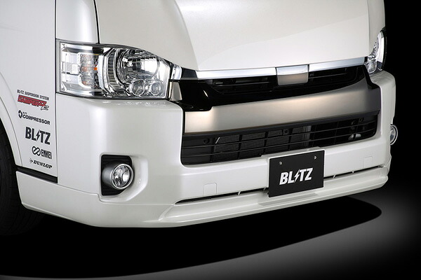 ブリッツ/BLITZ エアロスピードRコンセプト フロントリップスポイラー for WIDE トヨタ レジアスエース TRH21♯,KDH21H 2TR-FE,2KD-FE ワイドボディ 2013年12月～ 未塗装