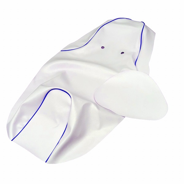 アルバ/ALBA 国産シートカバー 白カバー・青パイピング 張替タイプ ホンダ PCX150 KF12 125cc 2輪 Domestic seat cover