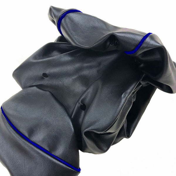 アルバ/ALBA 国産シートカバー 黒カバー・青パイピング 被せるタイプ ホンダ PCX150 KF12 125cc 2輪 Domestic seat cover