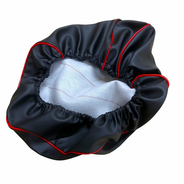 アルバ/ALBA 国産シートカバー 黒カバー・赤パイピング 被せるタイプ SCR3065-C10P40 スズキ レッツ4 50cc 2輪 Domestic seat cover