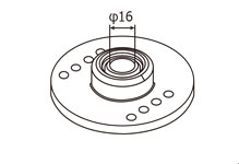 HKS スフェリカルベアリング 倒立調整式Type1 丸型 82004-AK004 入数：2個 Sufelical bearing