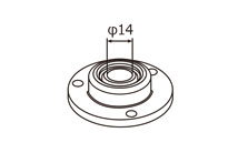 HKS スフェリカルベアリング 正立式 ベアリング内径φ14 82004-AK007 入数：2個 Sufelical bearing