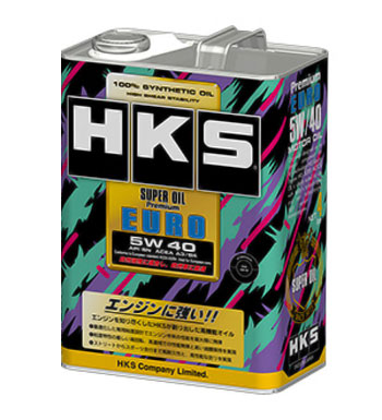 HKS スーパーオイルプレミアムユーロ エンジンオイル 4L 5W40 入数：4缶 52001-AK120 engine oil｜オートパーツエージェンシー